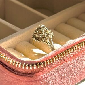 Gold Floral Cluster Ring - Women Jewelry